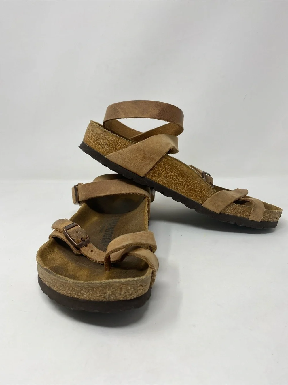 Birkenstock Yara Ankle Strap Oiled Nubuck Leather Sandals
